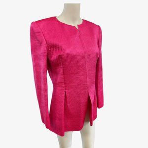 Mary McFadden Couture 1980s Fuschia Jacket